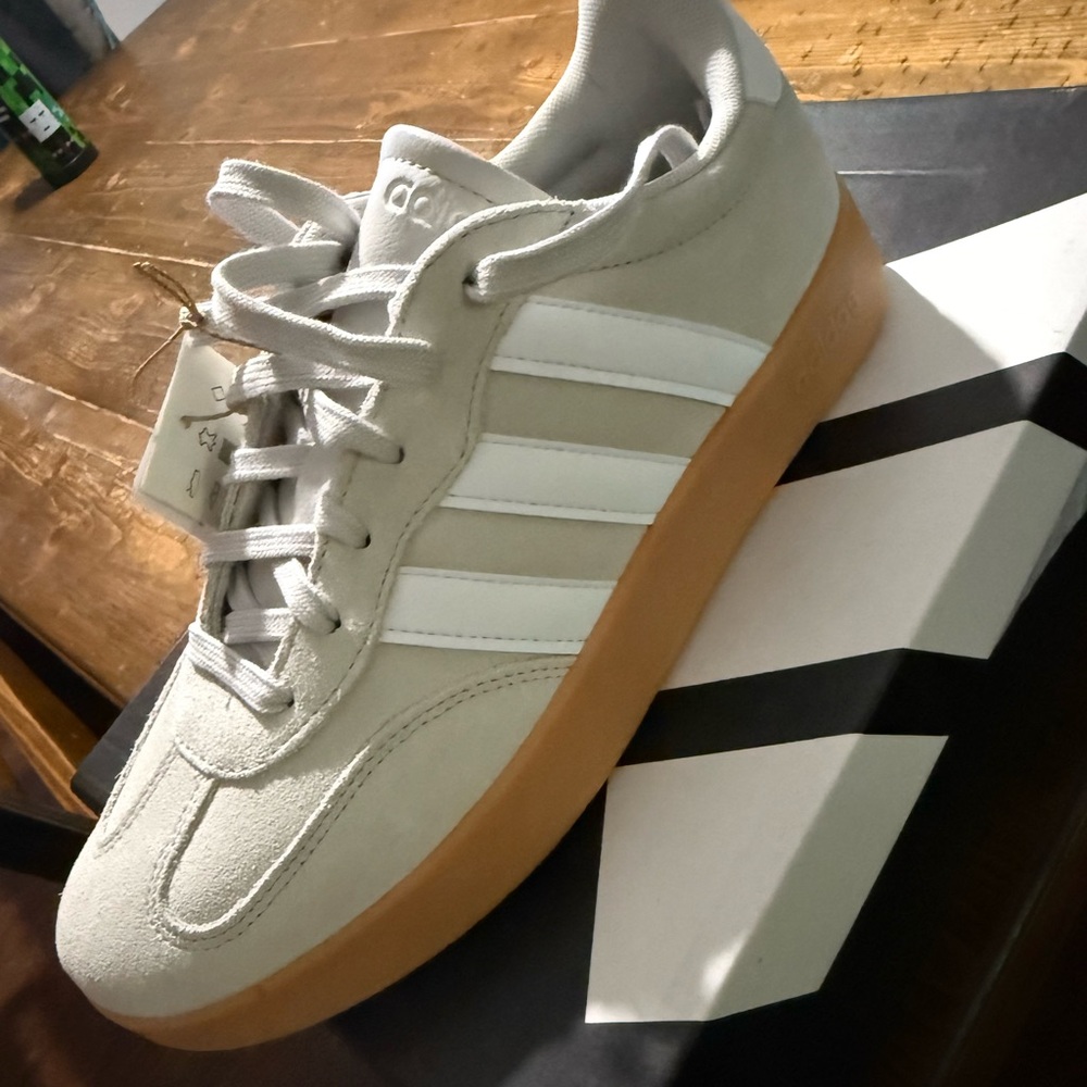 Adidas White and Gray Sportswear Shoes